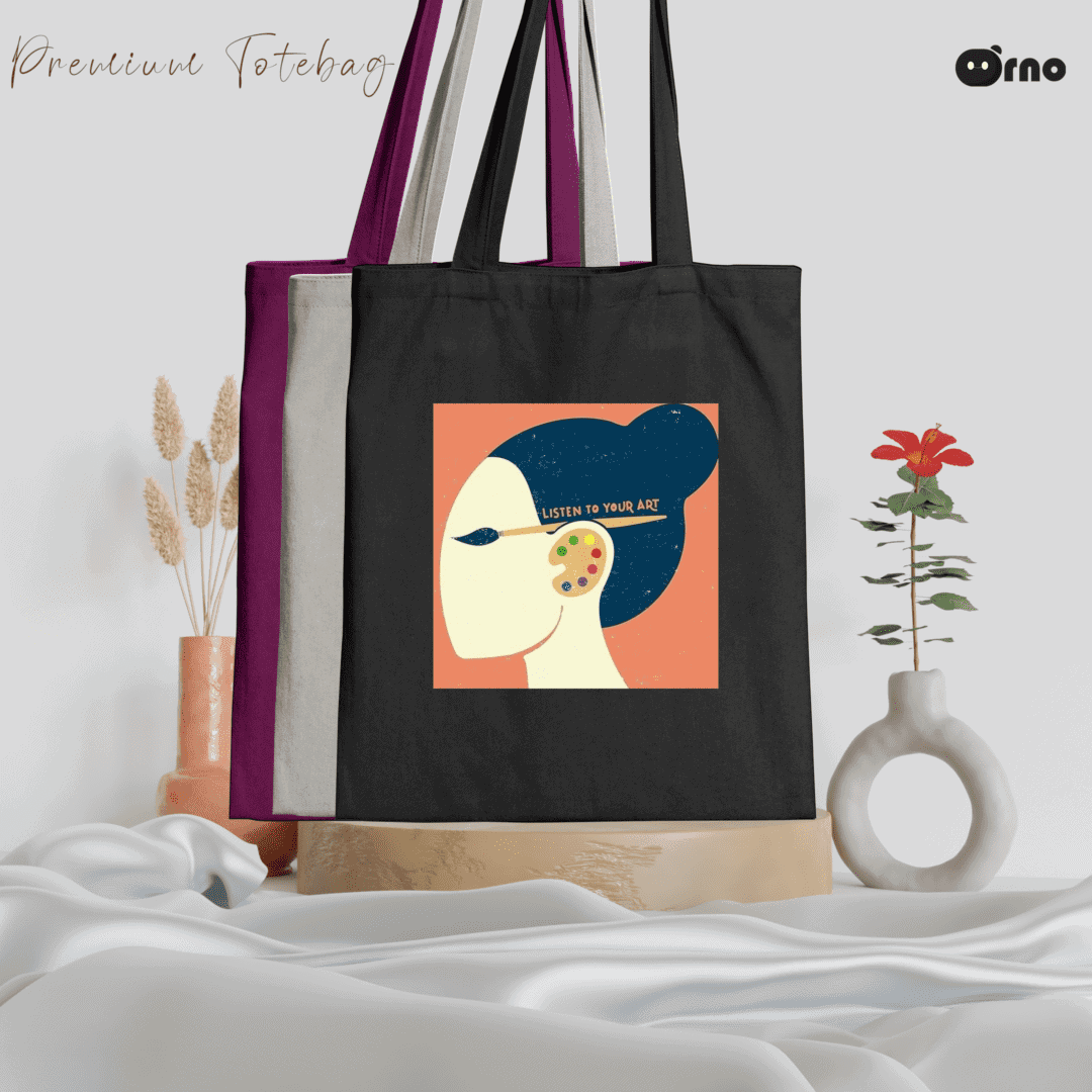 Listen to your art tote bag