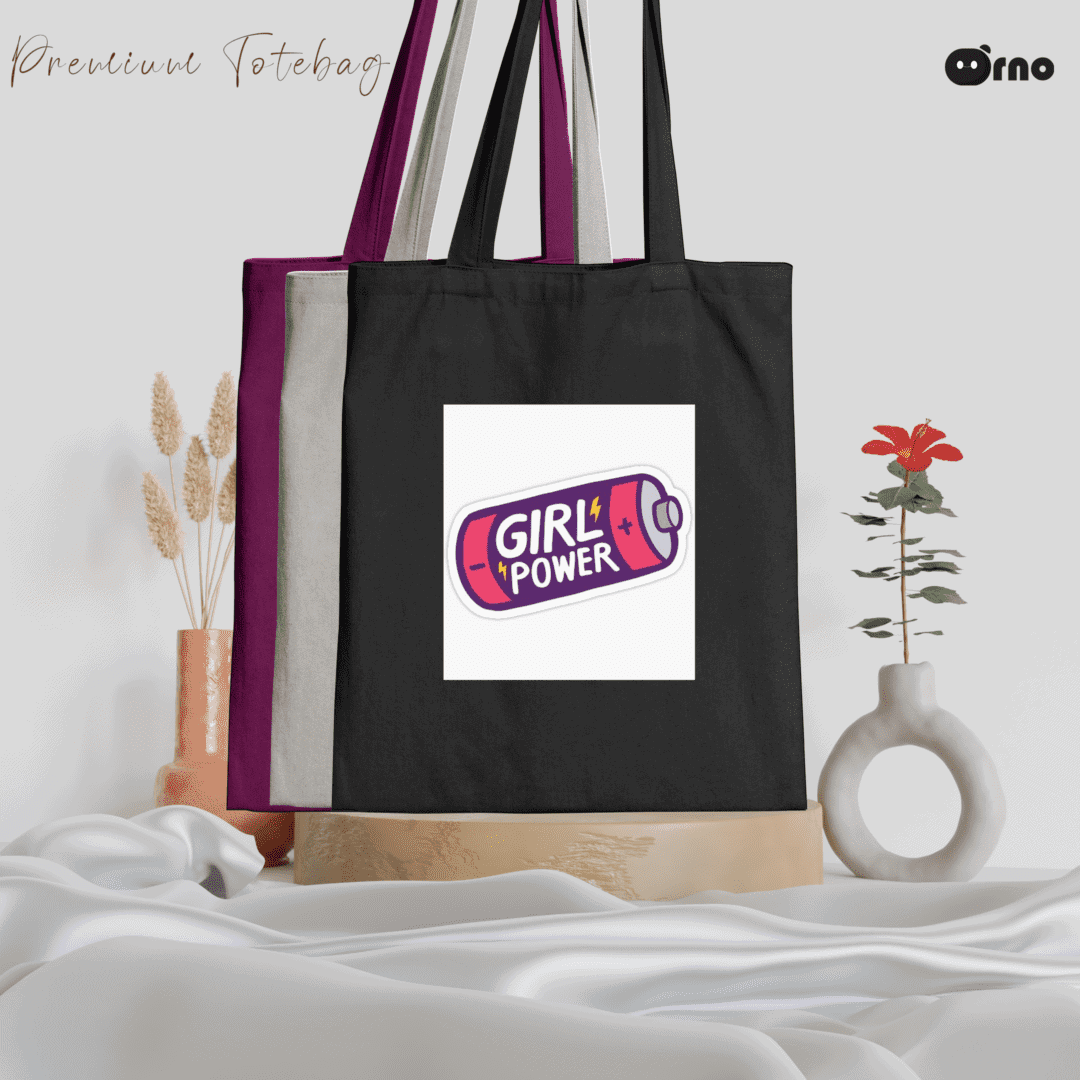 Girls power tote bag