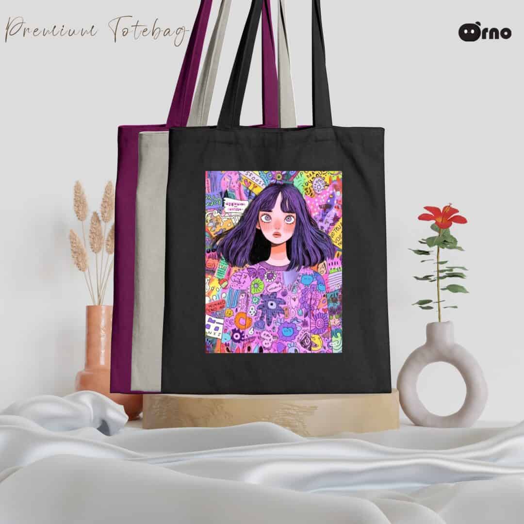 Purple Girl Totebag