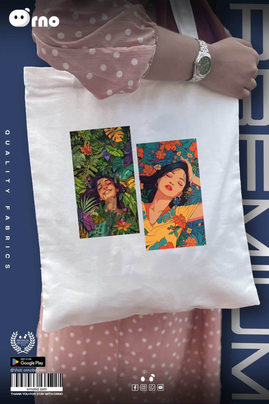 Two Girl Totebag