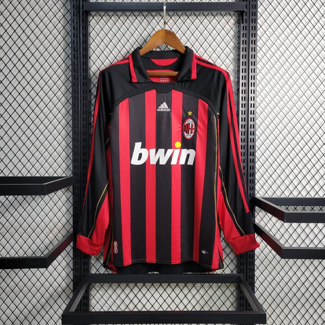 Retro AC Milan 06-07 Home Stadium Long Sleeve Jersey