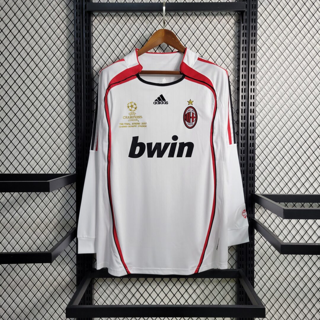 Retro AC Milan 06-07 Away Stadium Long Sleeve Jersey - Champions League Final